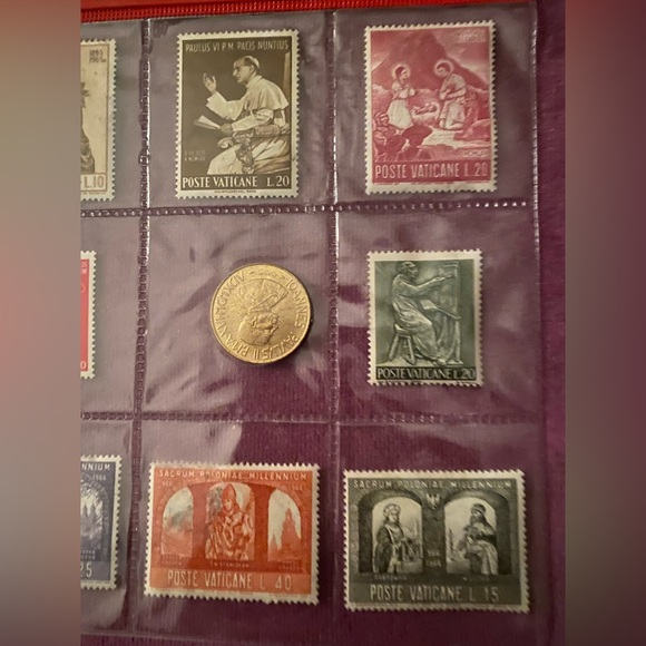 SOUVENIR VATICANO COIN and STAMP - Picture 4 of 4